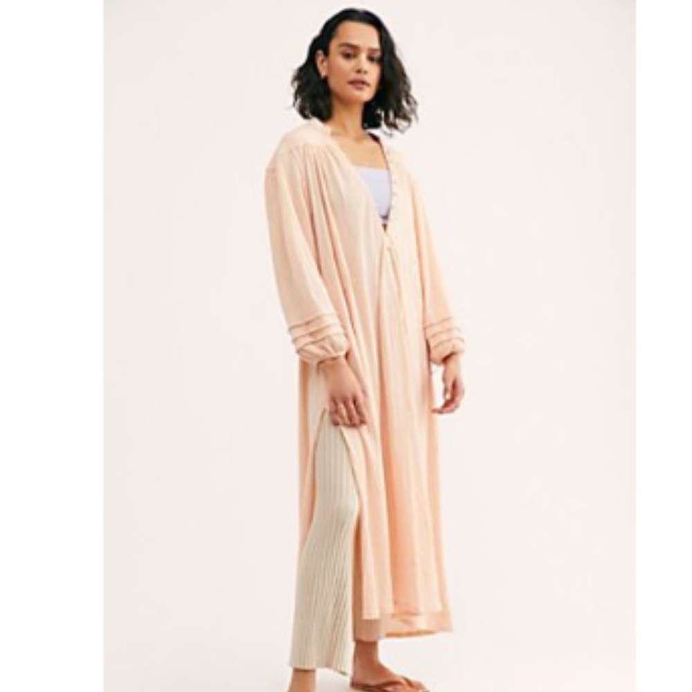 Free People Primrose Maxi Dress in Shell Pink